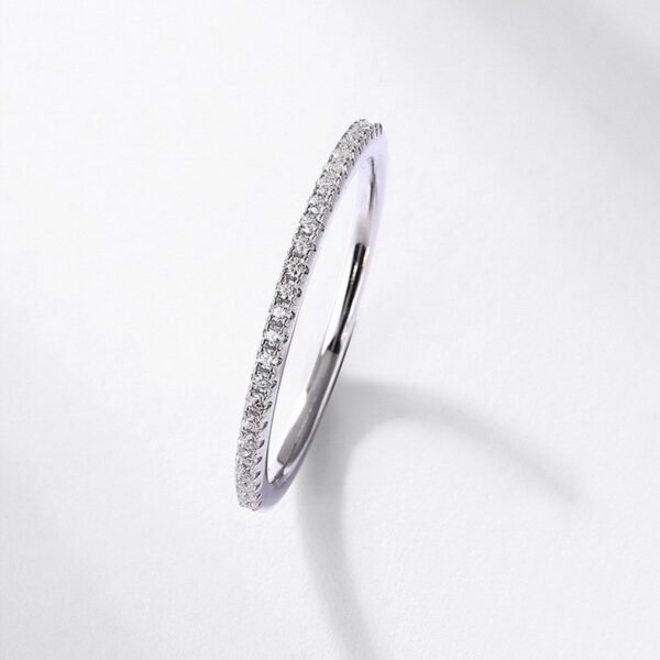 New micro-set moissanite ring women high class feeling popular combination set ring - Image 2