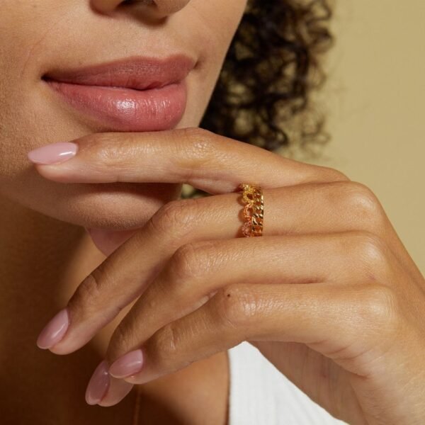 S925 silver crown ring female color zirconium twist live finger ring ins cold wind fashion light - Image 2