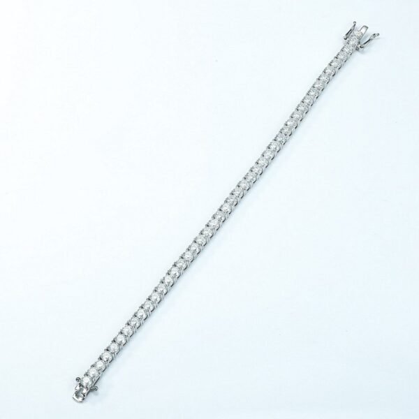Brilliant moissanite bracelet S925 silver full moissanite full diamonds hand jewelry light luxury sparkling personality - Image 2