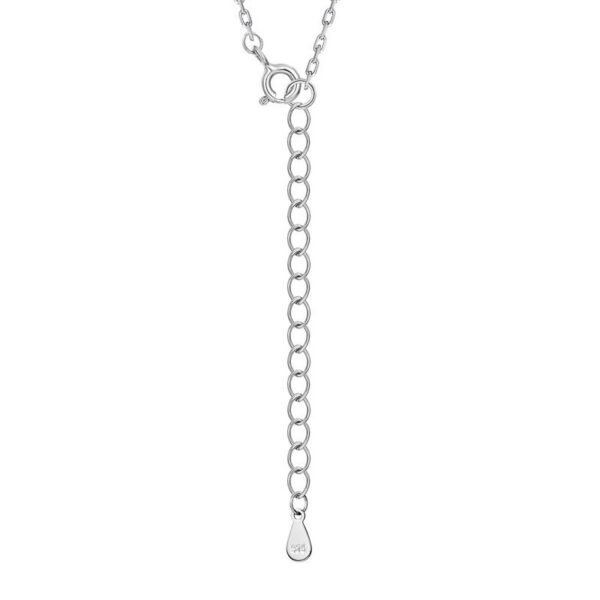 Hot pick single row radiant color zirconia necklace S925 silver rainbow design zirconia collarbone chain simple and versatile - Image 4
