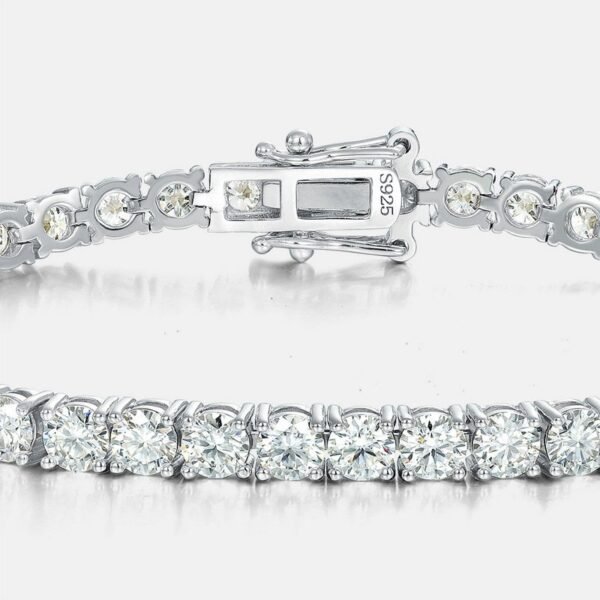 Brilliant moissanite bracelet S925 silver full moissanite full diamonds hand jewelry light luxury sparkling personality - Image 4