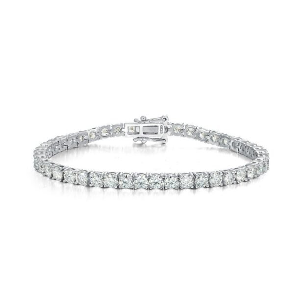 Brilliant moissanite bracelet S925 silver full moissanite full diamonds hand jewelry light luxury sparkling personality