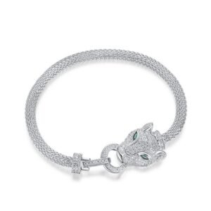 Paragraph fell into the Milky Way delicate cheetah bracelet S925 silver micro-set full of diamonds light luxury hand jewelry fashion personality