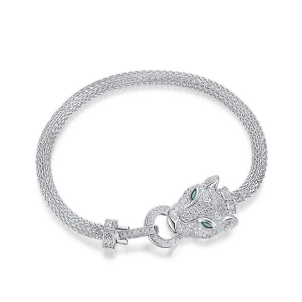 Paragraph fell into the Milky Way delicate cheetah bracelet S925 silver micro-set full of diamonds light luxury hand jewelry fashion personality