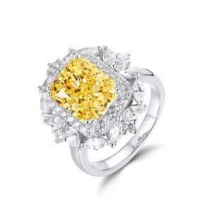 Direct hot sale 925 silver luxury high carbon diamond ring full of diamonds female detachable pendant dual-purpose models
