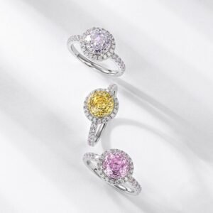 S925 silver millenary rose cut 3A zirconium ring surrounded by white zirconium finger ring light luxury fashion simple