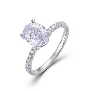 Pigeon egg colorful treasure ring female S925 silver millennium rose cut color zirconium engagement finger ring fashion simple