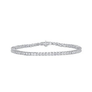 S925 silver ice flower cut high carbon diamond bracelet women's slender show models light luxury niche exquisite