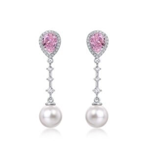 S925 Silver Ice Flower Cut High Carbon Diamond Earrings High-end Wedding Earrings Ladies Premium Earrings