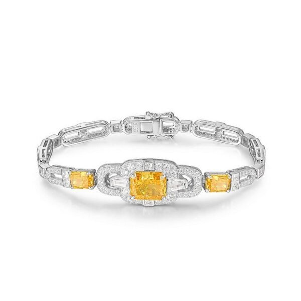 Spring S925 silver bracelet female ice flower cut high carbon diamond light luxury hand jewelry exquisite fashion simple holiday gift - Image 6