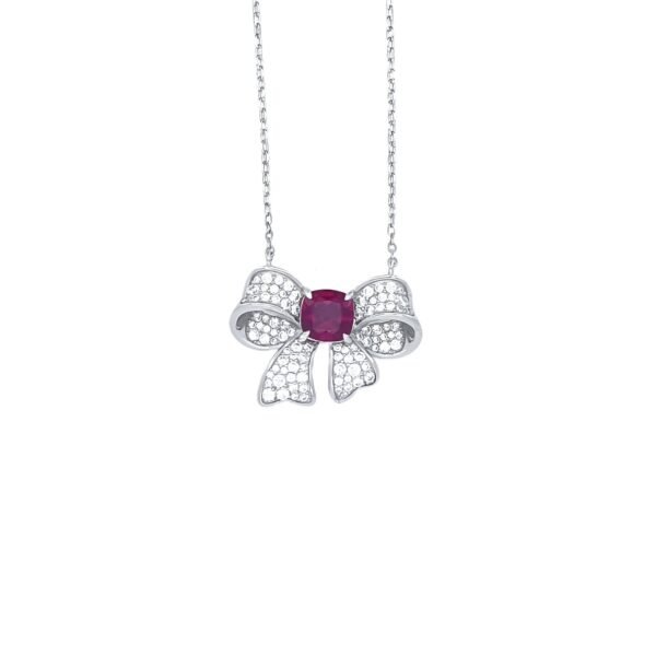 Butterfly colorful treasure light luxury necklace women S925 silver inlay cultivated emerald collarbone chain personalized - Image 6