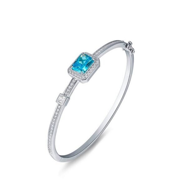 New S925 silver bracelet ice flower cut high carbon diamond hand jewelry fashion light luxury wind spot - Image 7