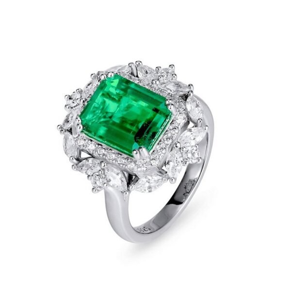 Direct hot sale 925 silver luxury high carbon diamond ring full of diamonds female detachable pendant dual-purpose models - Image 8