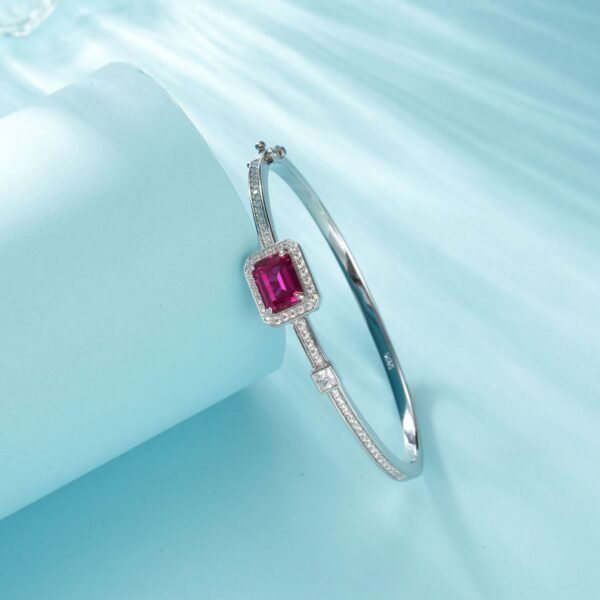 New S925 silver bracelet ice flower cut high carbon diamond hand jewelry fashion light luxury wind spot - Image 9