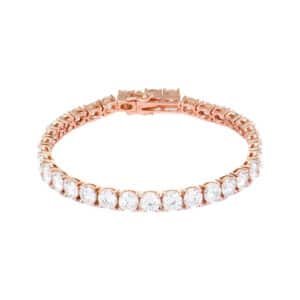 Sparkling 5mm 6.5INCH Moissanite Tennis Chain Bracelet High Quality D_VVS for Women Men Perfect Wedding Anniversary Gift
