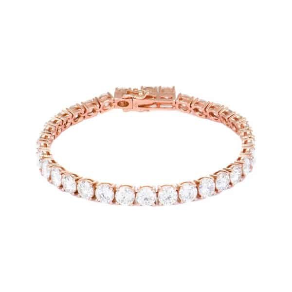 Sparkling 5mm 6.5INCH Moissanite Tennis Chain Bracelet High Quality D_VVS for Women Men Perfect Wedding Anniversary Gift